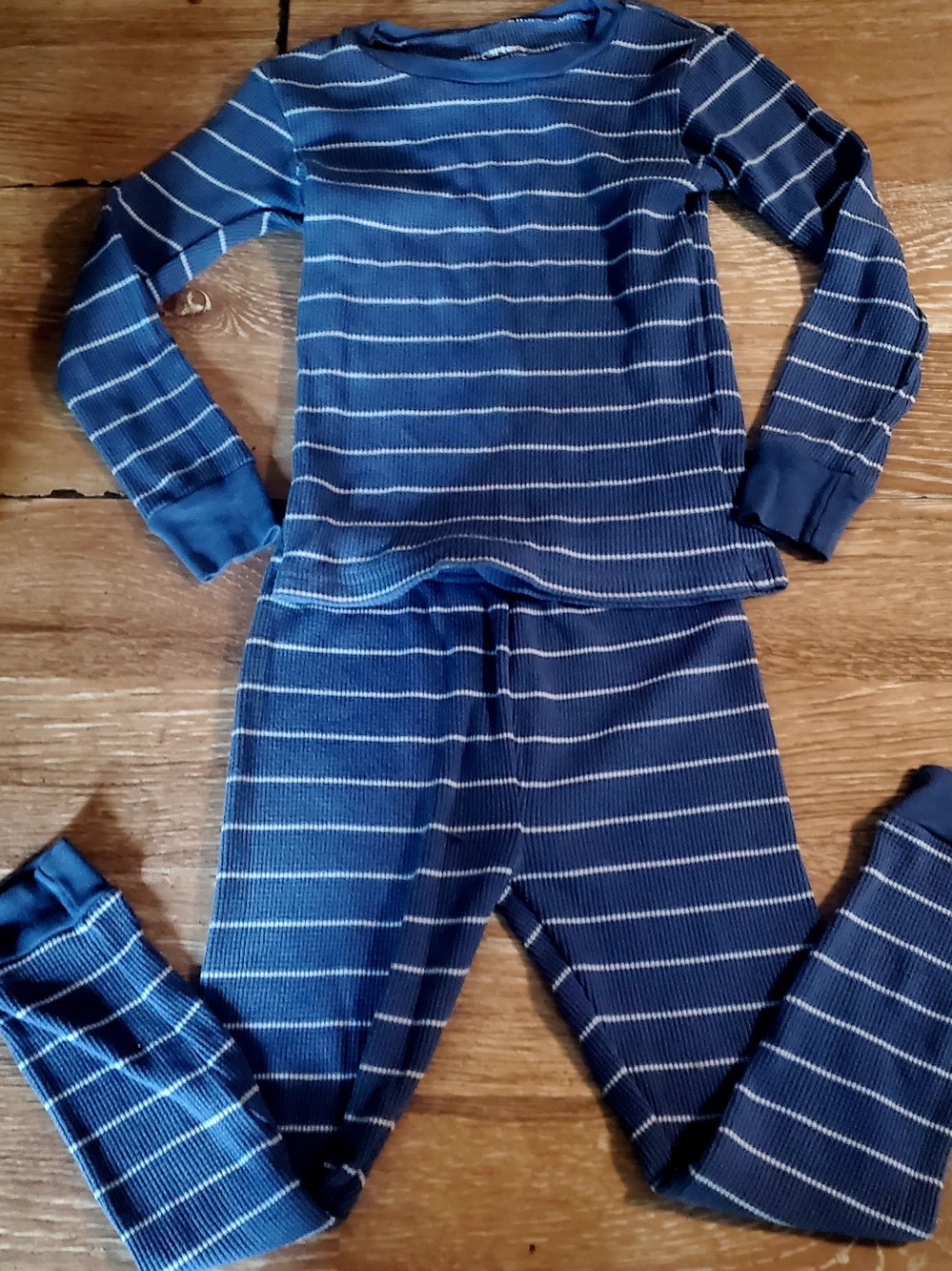 Carters Kids Navy Stripe Long Sleeve Pajama Set - Blue